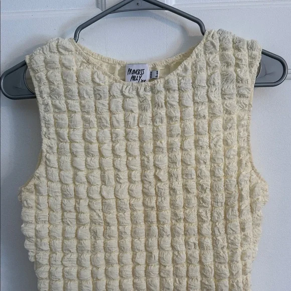 Princess Polly Cream Textured Mini Dress - Picture 3 of 11